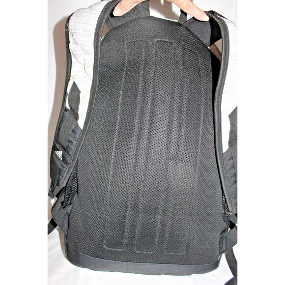 Adidas Unisex Prime 6 Backpack, Two Tone White/Black One Size, Laptop Sleeve - Picture 8 of 15